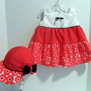 Sun hat with matching sundress